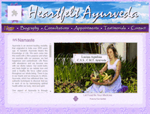 Tablet Screenshot of heartfeltayurveda.com